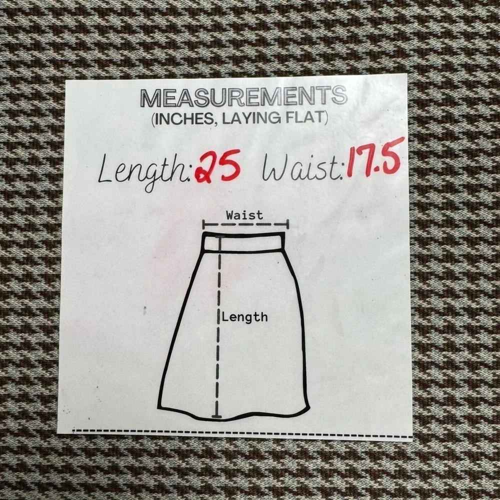 NWT Lauren Ralph Lauren Pencil Skirt 14 Houndstooth Stretchy Career Faux Leather